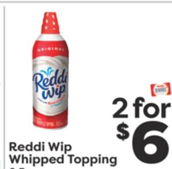 Weis Markets Reddi wip whipped topping offer