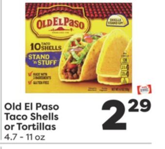 Weis Markets Old el paso taco shells or tortillas offer