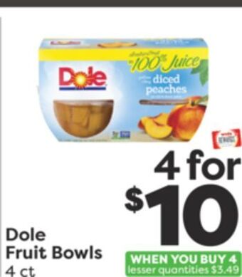 Weis Markets Dole fruit bowls offer