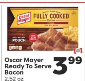 Weis Markets Oscar mayer ready to serve bacon offer
