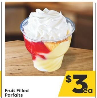 Weis Markets Fruit filled parfaits offer