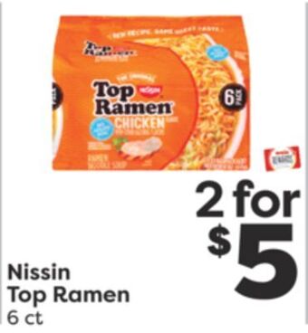 Weis Markets Nissin top ramen offer