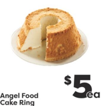 Weis Markets Angel food cake ring offer
