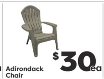 Weis Markets Adirondack chair offer