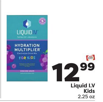 Weis Markets Liquid i.v kids offer