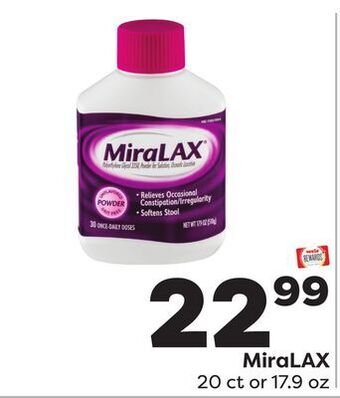 Weis Markets Miralax offer