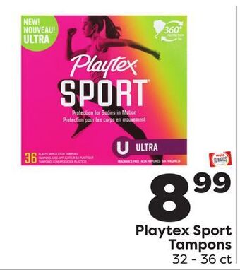 Weis Markets Playtex sport tampons offer