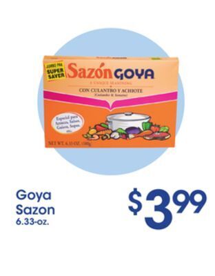 Price Rite Goya sazon offer