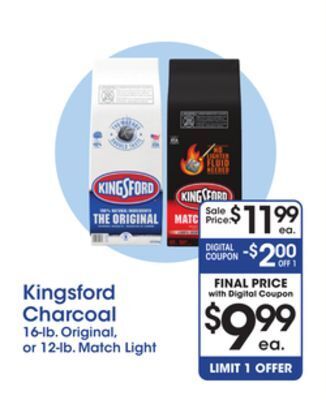 Price Rite Kingsford charcoal offer