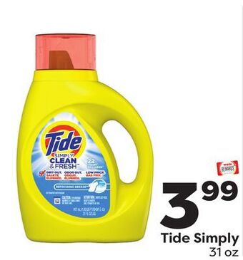 Weis Markets Tide simply offer