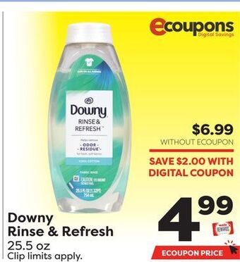 Weis Markets Downy rinse & refresh offer