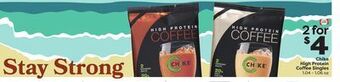 Weis Markets Chike high protein coffee singles offer