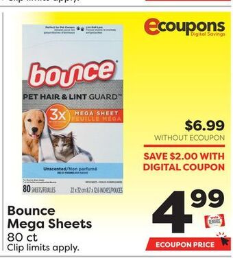 Weis Markets Bounce mega sheets offer