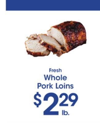 Price Rite Whole pork loins offer