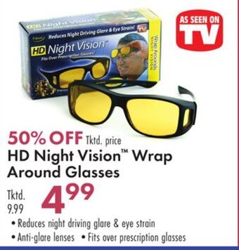 Boscov's Hd night vision™ wrap around glasses offer