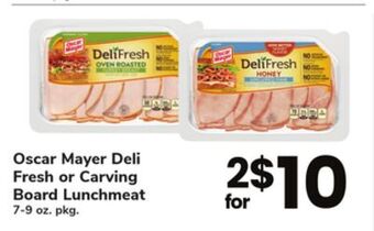 ACME Oscar mayer deli fresh or carving board lunchmeat offer