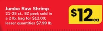 ACME Jumbo raw shrimp offer