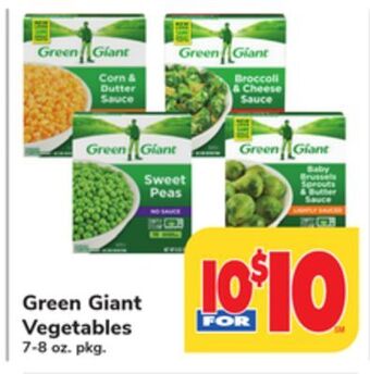 ACME Green giant vegetables offer
