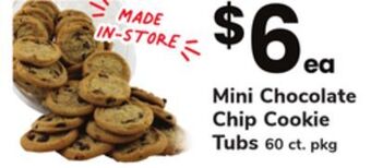 ACME Mini chocolate chip cookie tubs offer