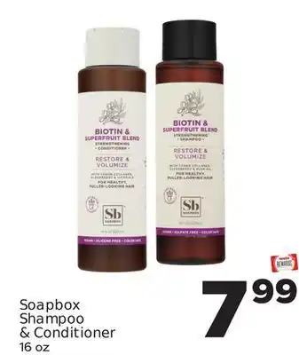 Weis Markets Soapbox shampoo & conditioner offer
