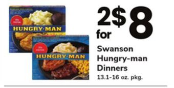 ACME Swanson hungry-man dinners offer