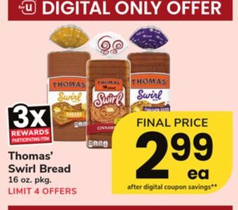 ACME Thomas' swirl bread offer