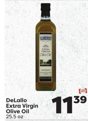 Weis Markets Delallo extra virgin olive oil offer