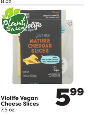 Weis Markets Violife vegan cheese slices offer