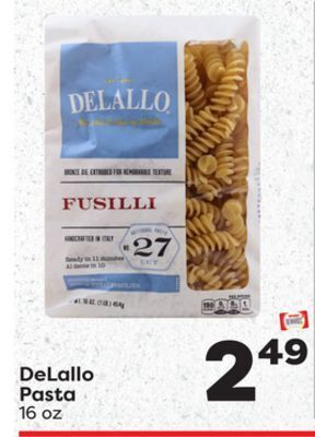 Weis Markets Delallo pasta offer