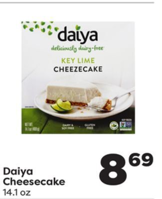 Weis Markets Daiya cheesecake offer