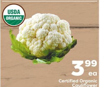 Weis Markets Organic cauliflower offer