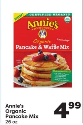 Weis Markets Annie's organic pancake mix offer