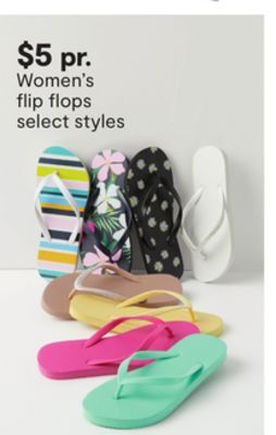 JC Penney Women's flip flops offer
