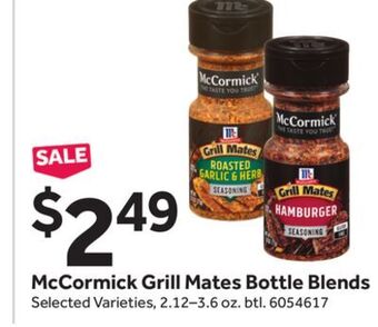 Stop&Shop Mccormick grill mates bottle blends offer