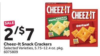 Stop&Shop Cheez-it snack crackers offer