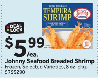 Stop&Shop Johnny seafood breaded shrimp offer