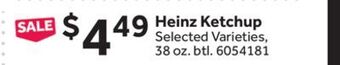 Stop&Shop Heinz ketchup offer
