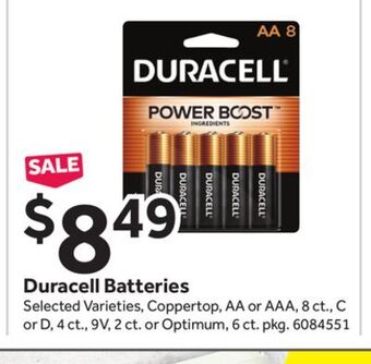 Stop&Shop Duracell batteries offer