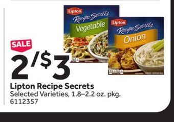 Stop&Shop Lipton recipe secrets offer