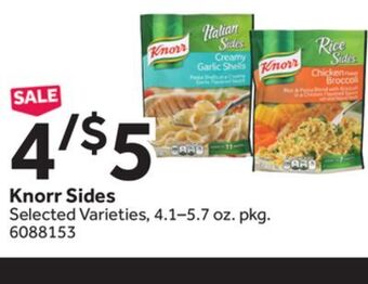 Stop&Shop Knorr sides offer