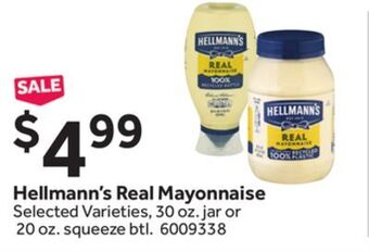 Stop&Shop Hellmann's real mayonnaise offer