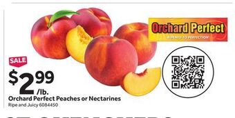 Stop&Shop Orchard perfect peaches or nectarines offer