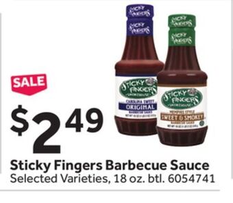 Stop&Shop Sticky fingers barbecue sauce offer
