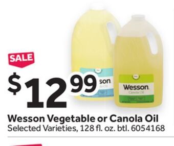 Stop&Shop Wesson vegetable or canola oil offer