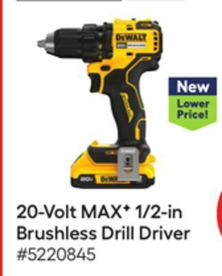 Lowe's 20-volt max f 1/2-in brushless drill driver offer