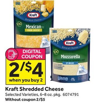 Stop&Shop Kraft shredded cheese offer