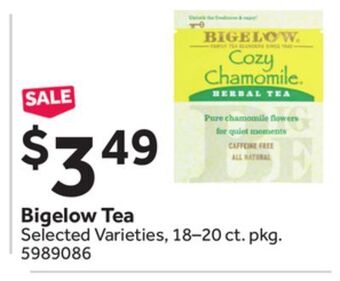 Stop&Shop Bigelow tea offer