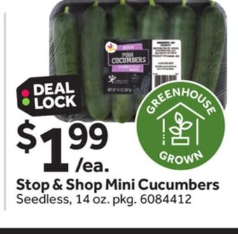 Stop&Shop Stop & shop mini cucumbers offer