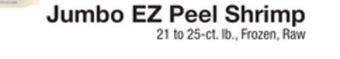 The Fresh Grocer Jumbo ez peel shrimp offer