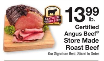 The Fresh Grocer Store made roast beef offer